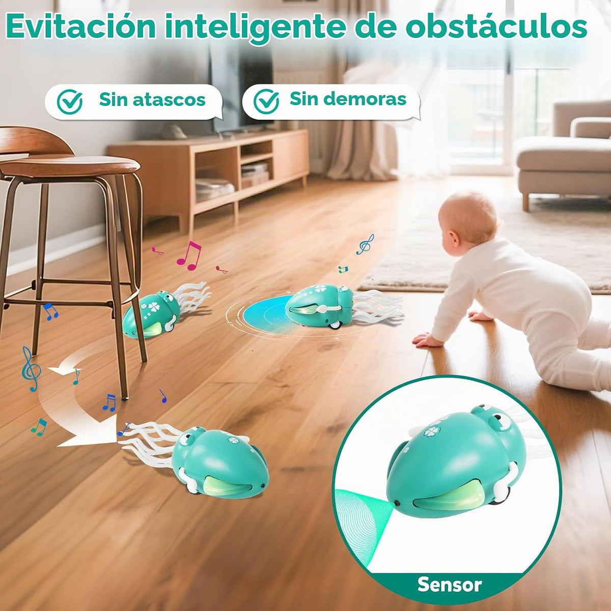 Juguetes para Bebés de Pulpo Bailarín, Juguete de Calamar Gateador...