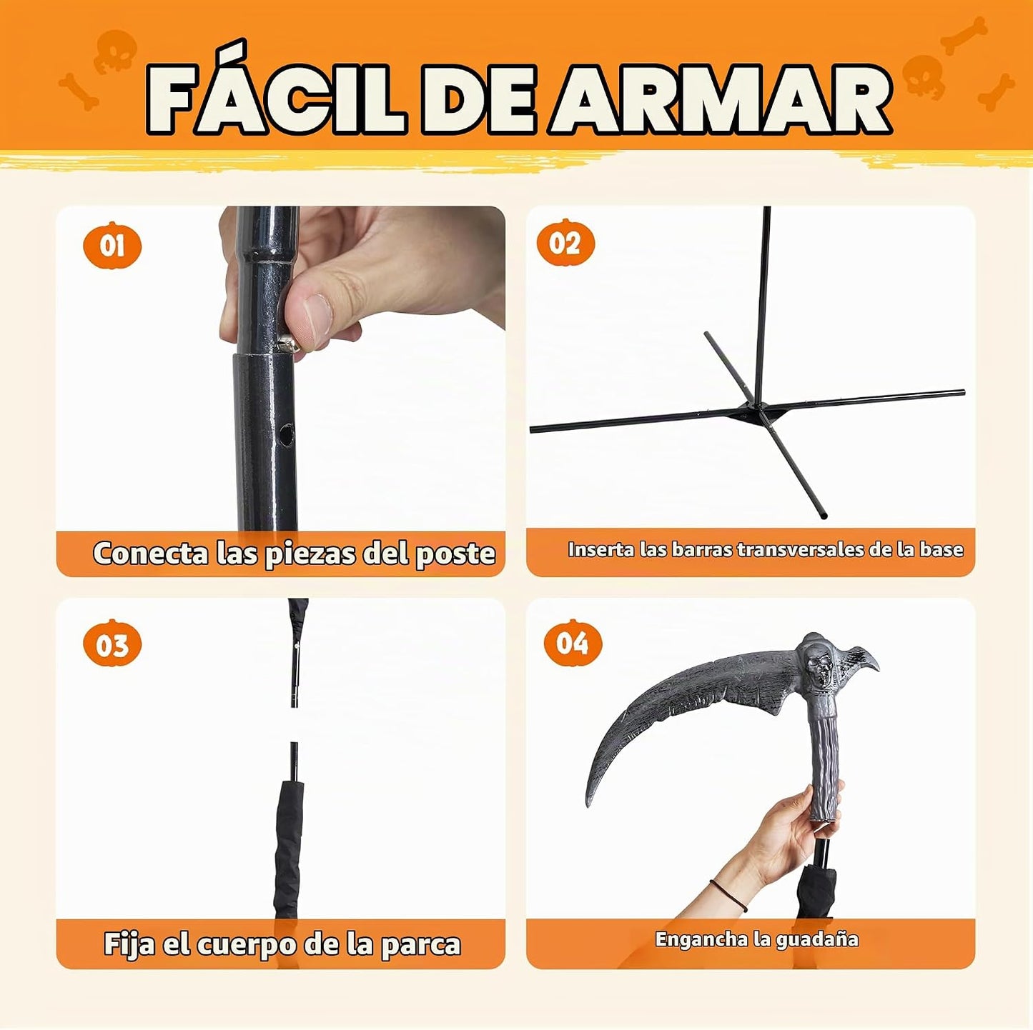 JOYIN Decoraciones animadas de Halloween de 6 pies para exteriores...