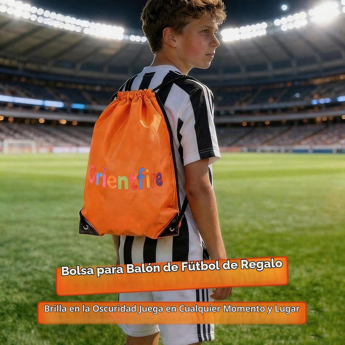 orientfire Balón de fútbol iluminado, recargable que brilla en la o...