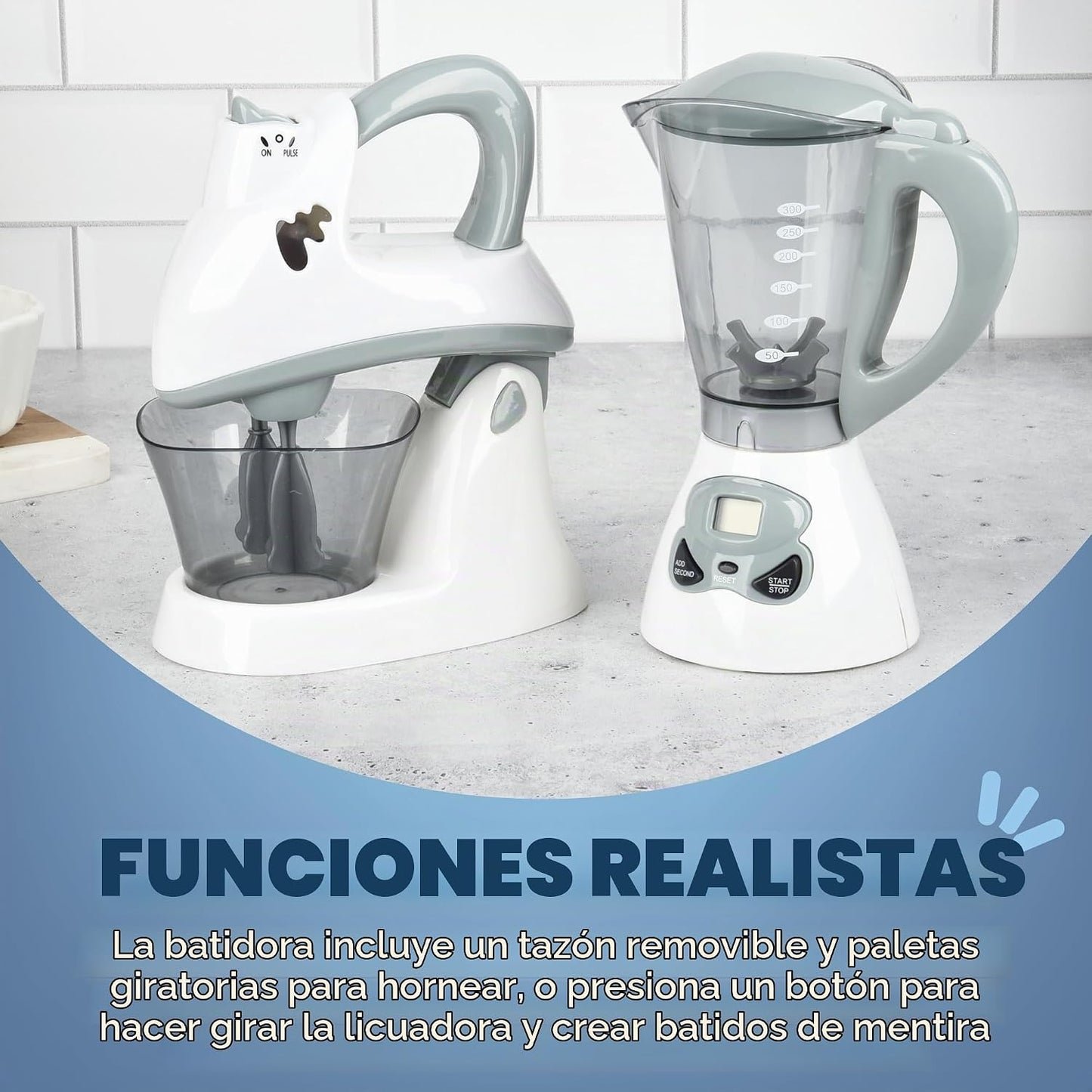 Juego de simulación con dispositivos divertidos, juego de mezclador...