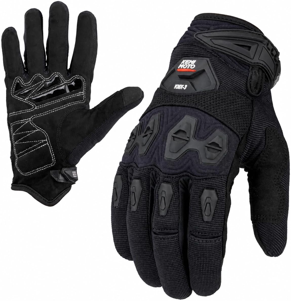 KEMIMOTO - Guantes para bicicleta de tierra para hombres, con panta...