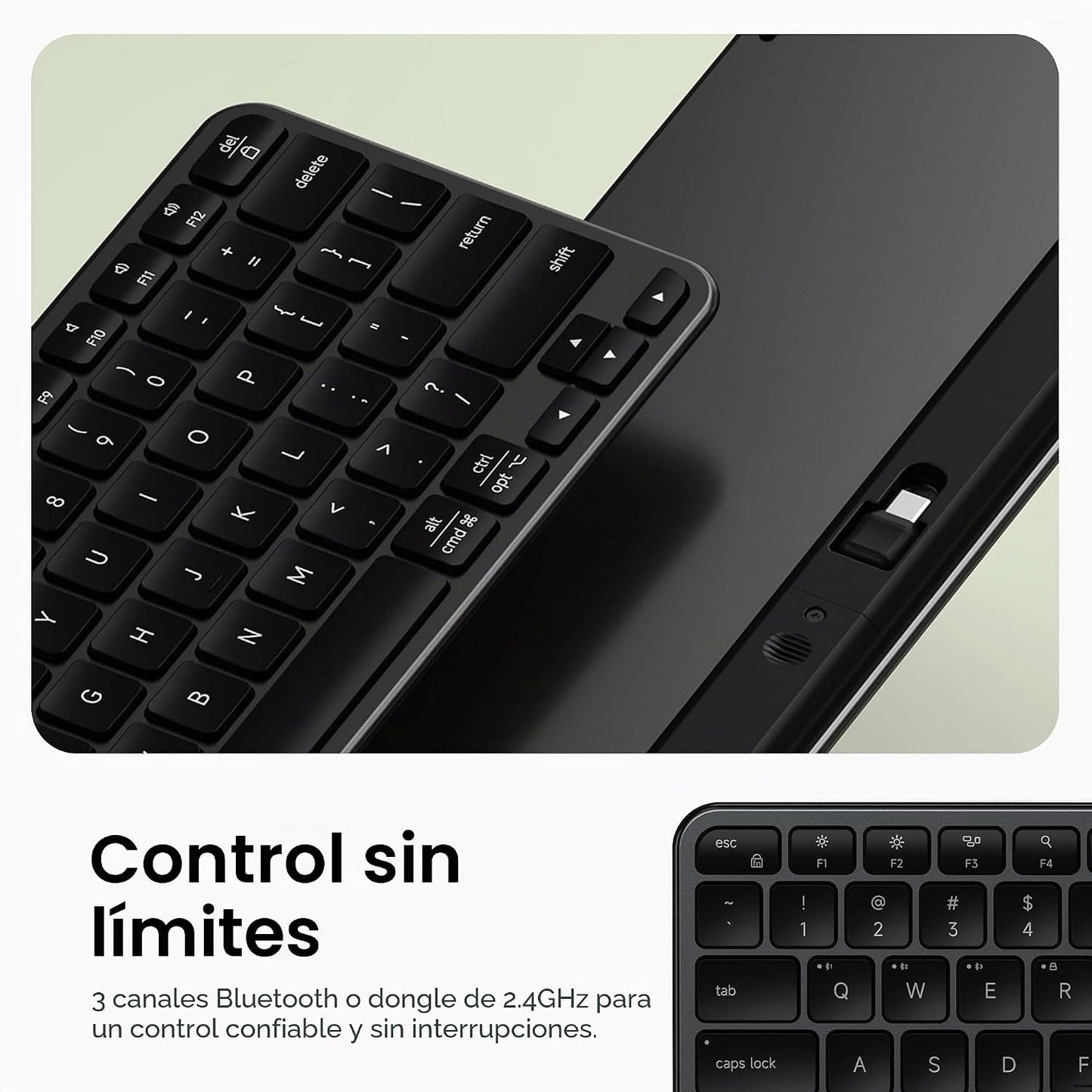 Satechi Slim EX1 Teclado Inalámbrico, Teclado Compacto para Mac, Wi...