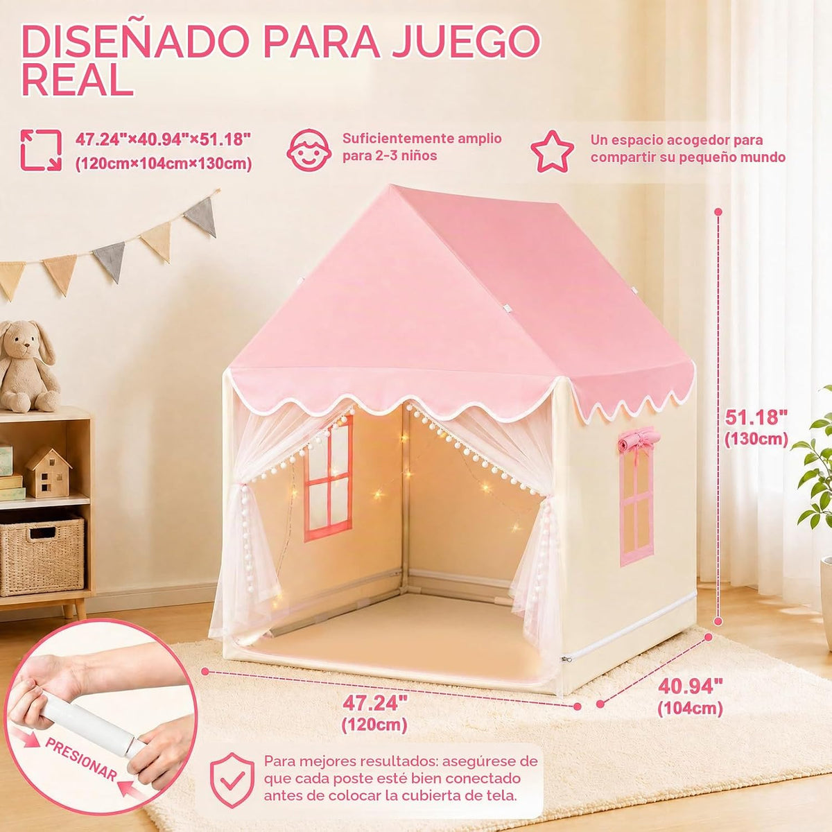 Tienda de juegos para niños Casa de juegos interior, tienda de camp...