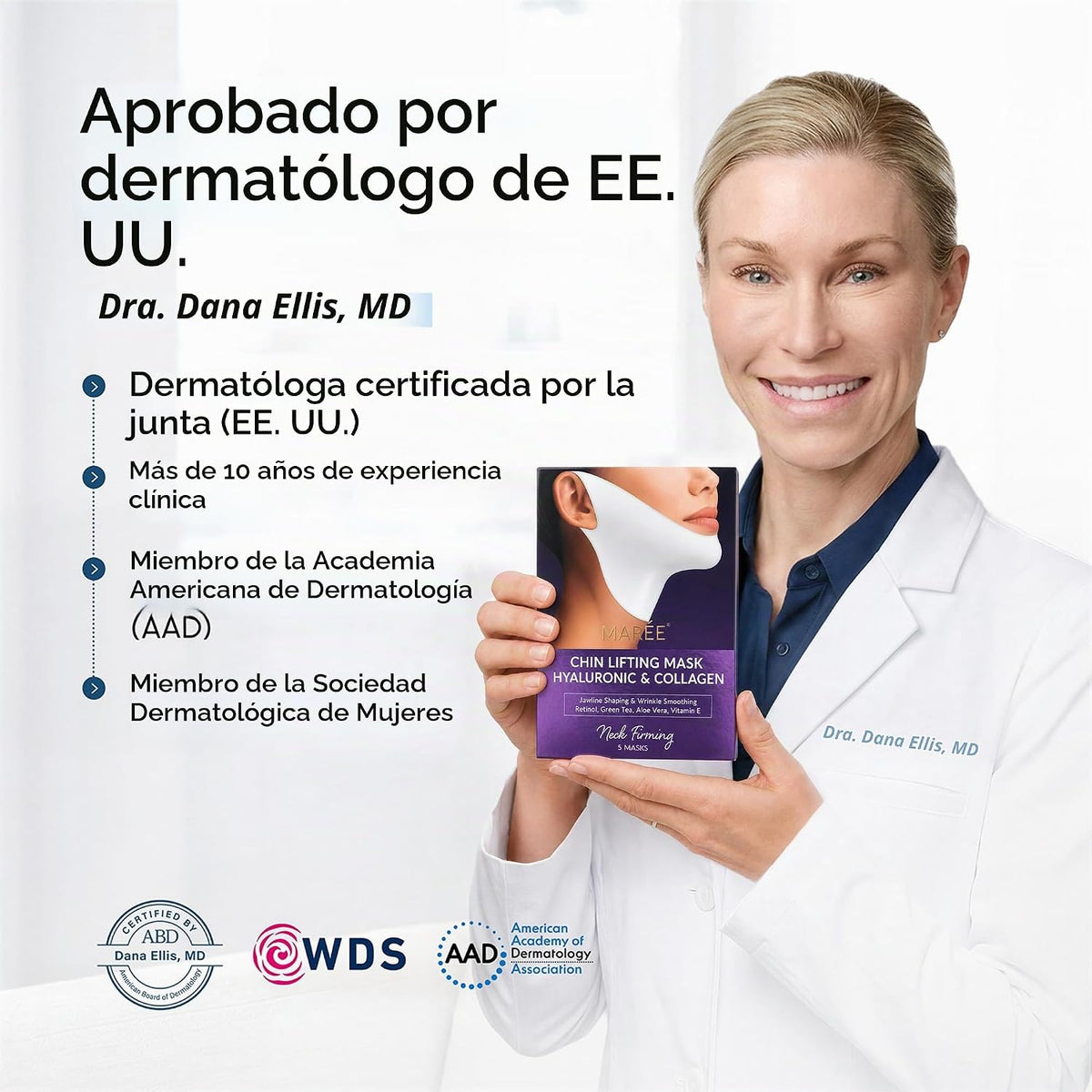 Máscara de elevación V Line de MAREE con ácido hialurónico \u2013 M...