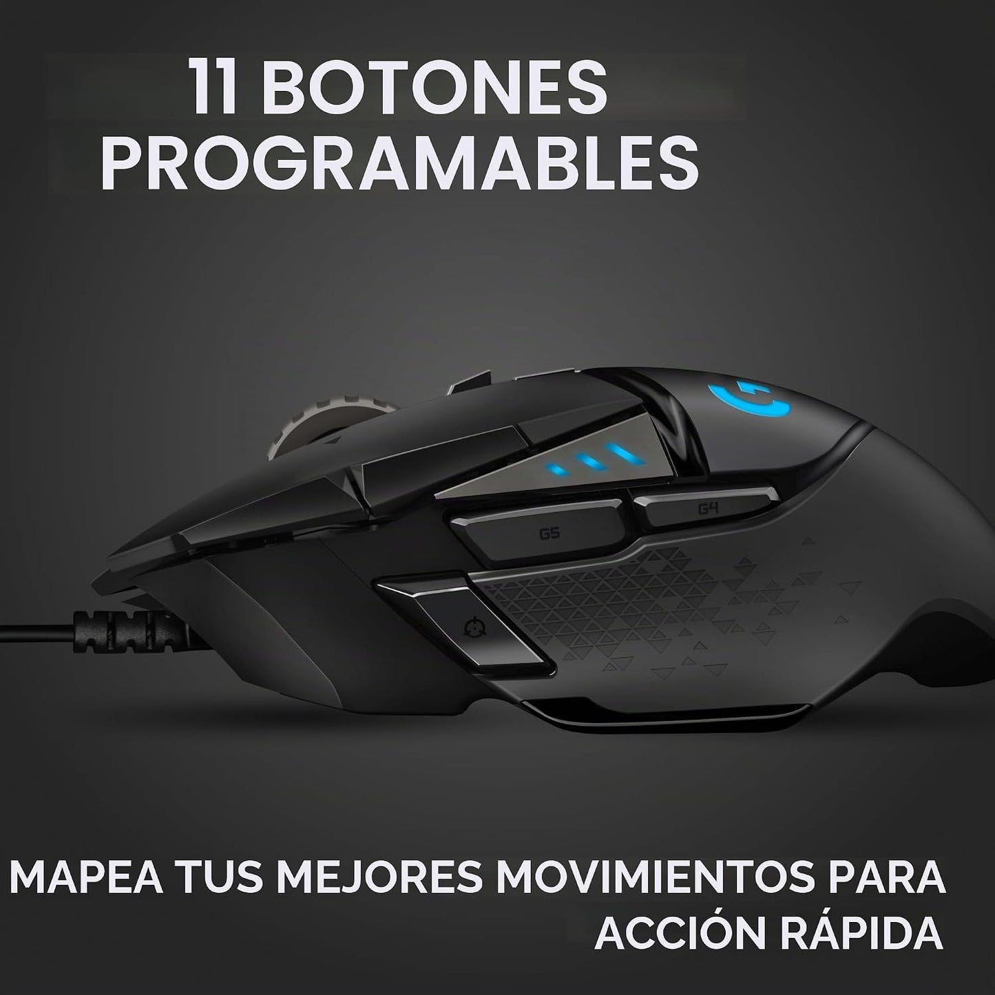 Logitech G Ratón para juegos con cable 502 Hero - Negro | Alto rend...