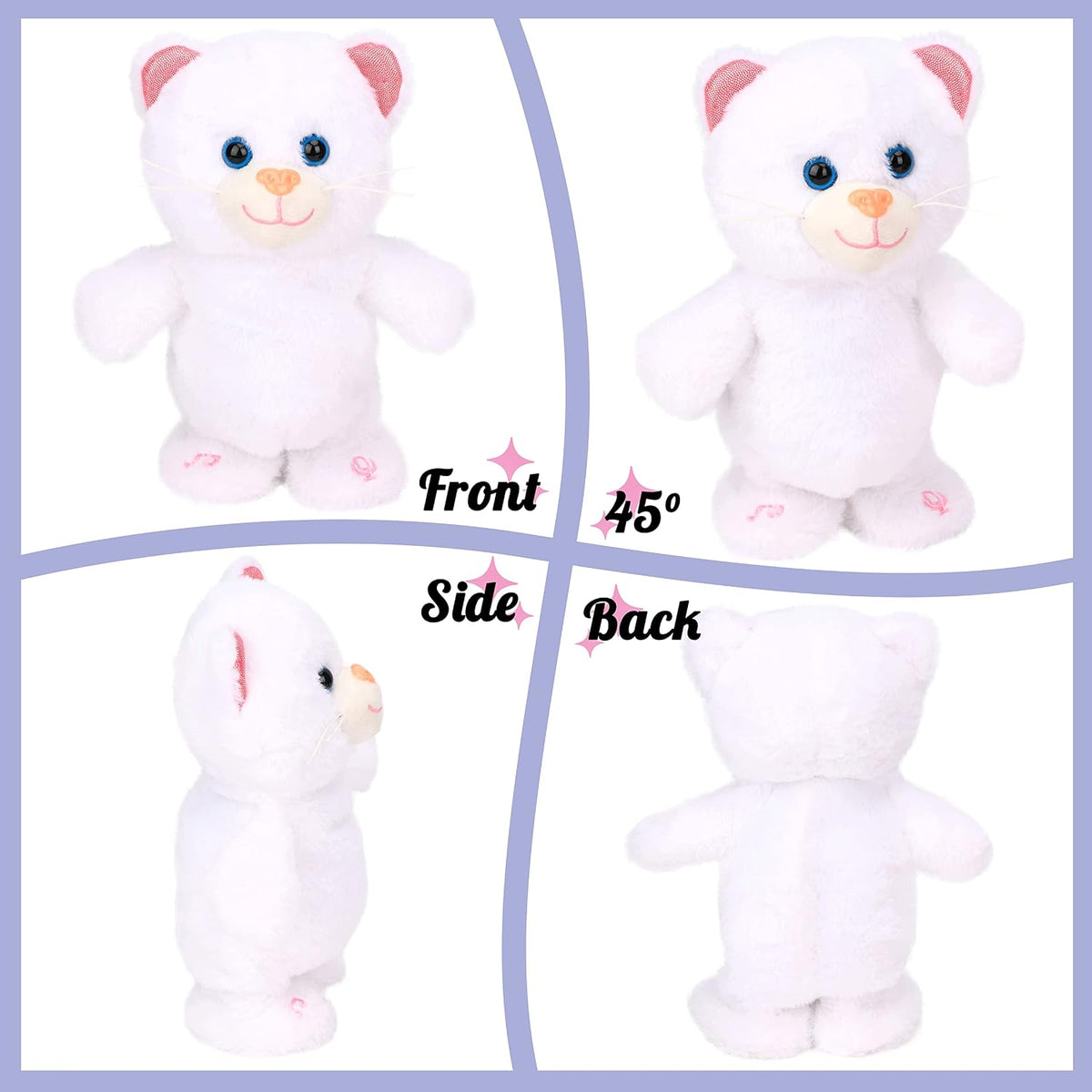 Hopearl Gatito parlante que canta, repite lo que dices caminando, j...