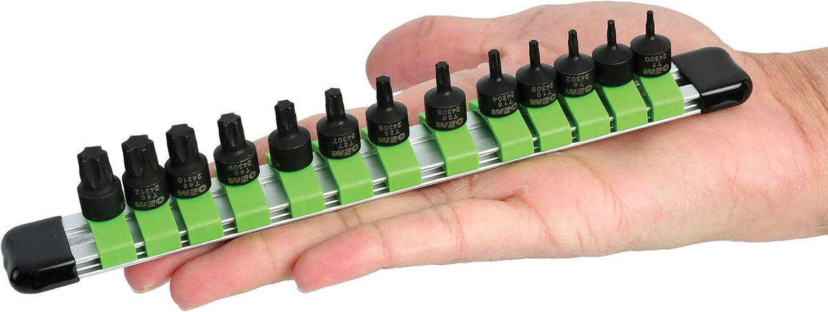 OEMTOOLS 24293 Stubby Torx Juego de dados de broca, 13 piezas Torx...