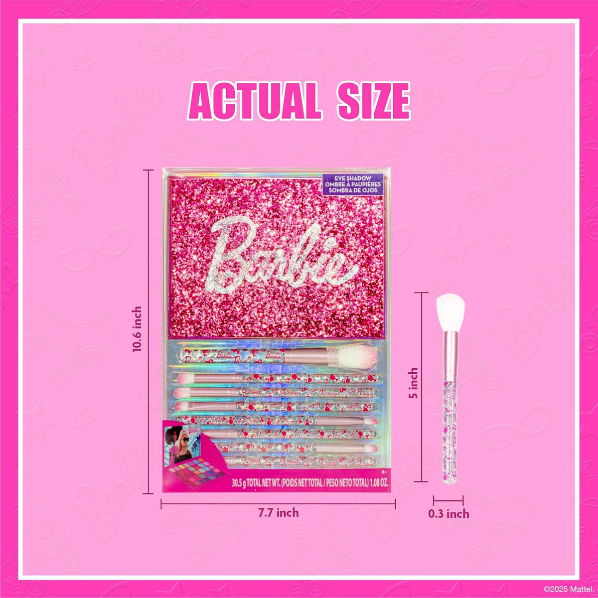Barbie Paleta de sombras de 35 pozos con 8 pinceles, a partir de 8...