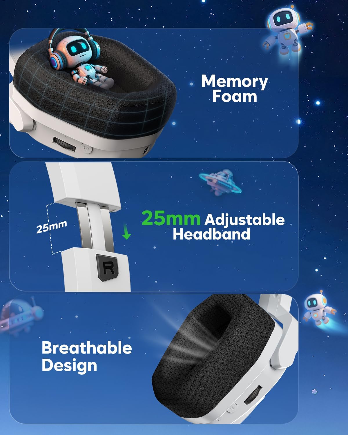 NUBWO G06 Pro Auriculares inalámbricos para juegos con estación de...