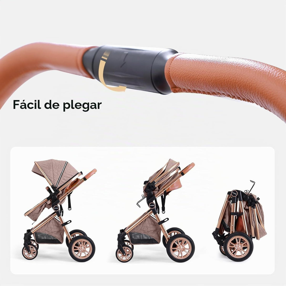 Cochildor DuraFlex - Cochecito de bebé 2 en 1, cochecito de viaje p...