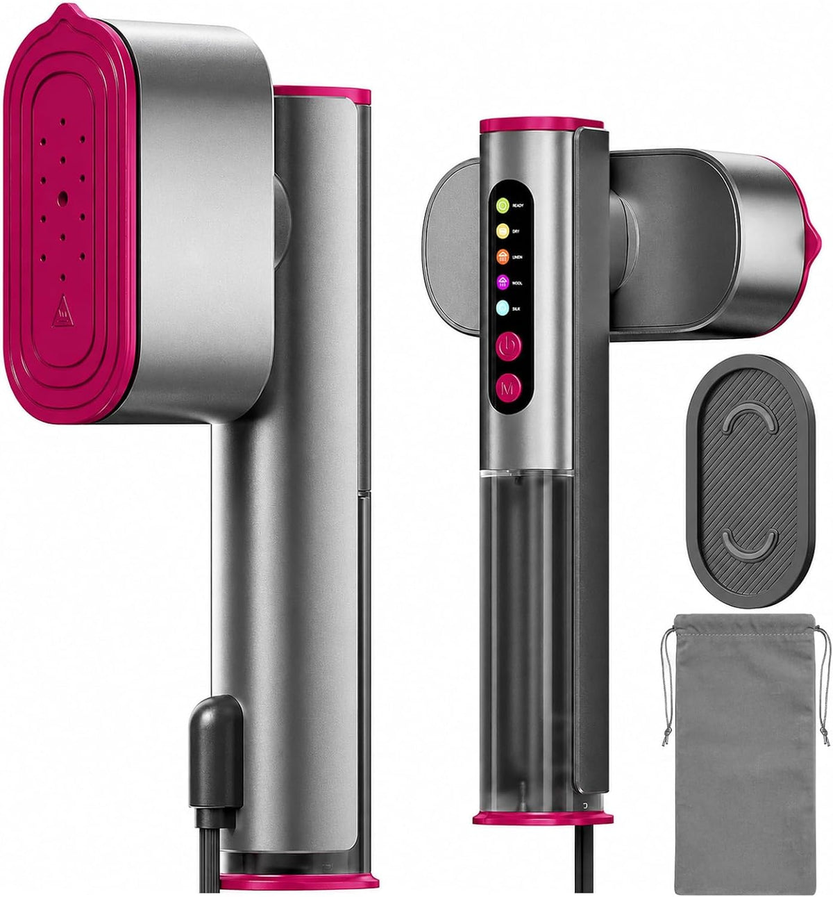 Vaporizador de viaje para ropa, vaporizador portátil de doble volta...