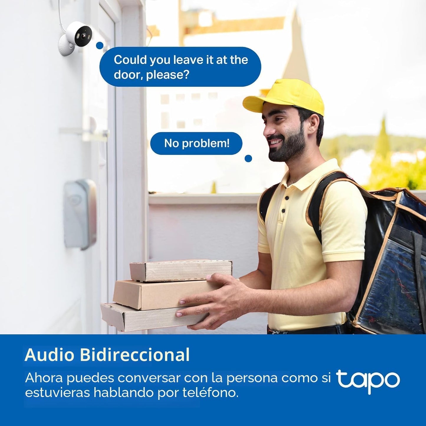 Tapo - Cámara de seguridad 2K 3MP para interiores\/exteriores - Det...