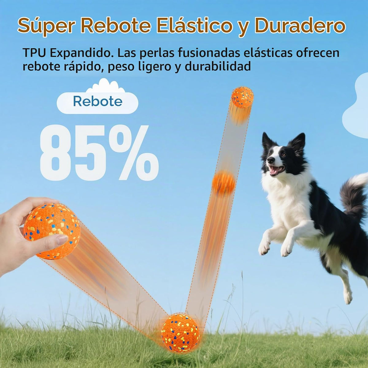 Kimee Pelotas de Tenis para Perros para Masticadores Agresivos, Pel...