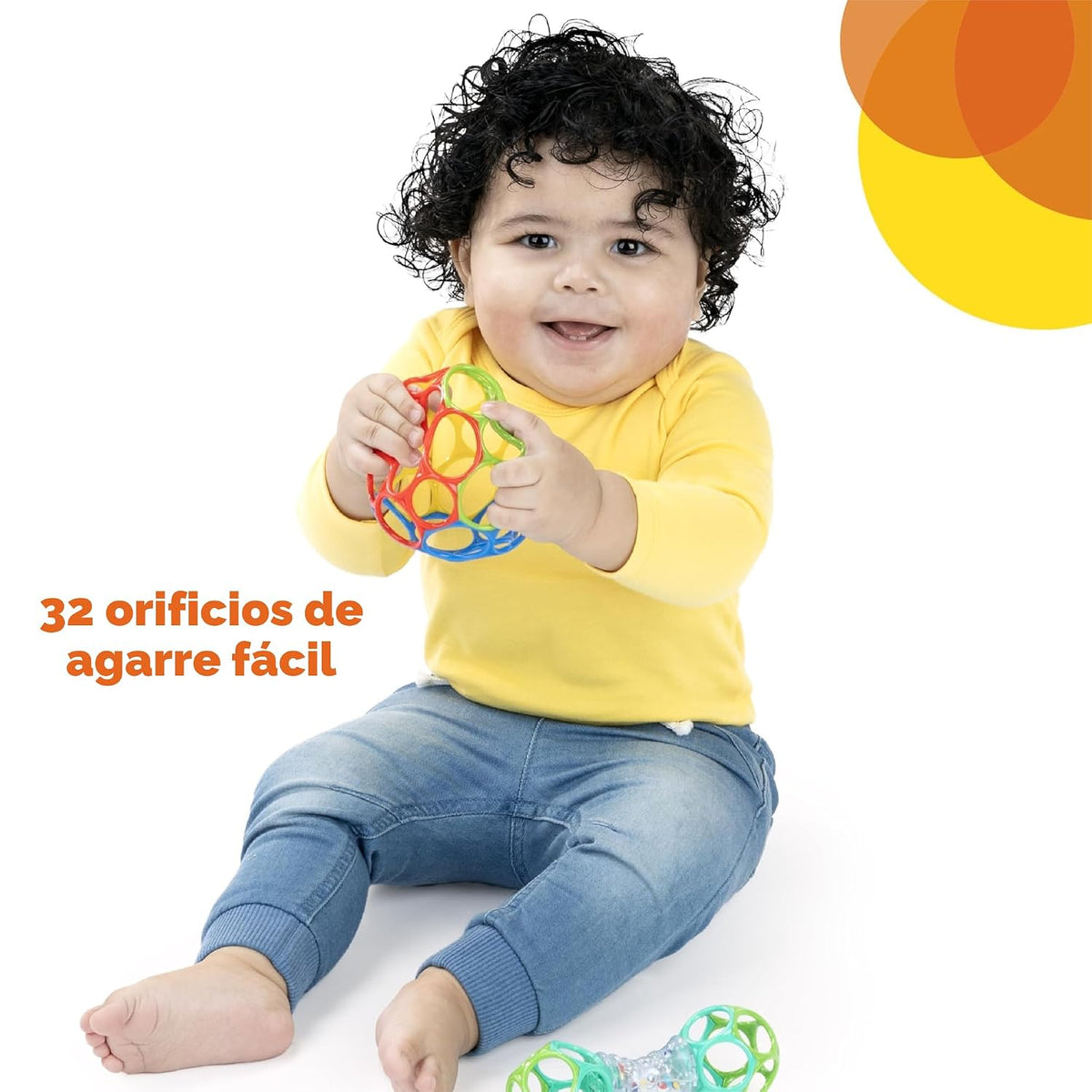 Bright Starts Set de Regalo de Bolas Oball de Fácil Agarre - Agarra...