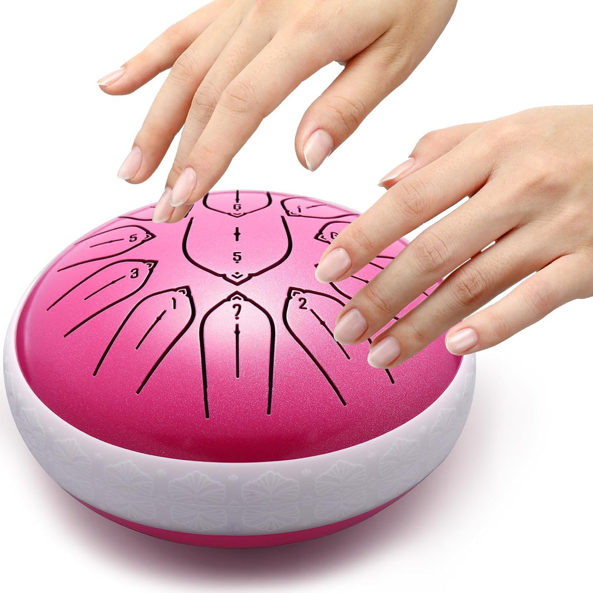 PUJONI Tambor de lengua de acero, instrumentos de percusión de 11 n...