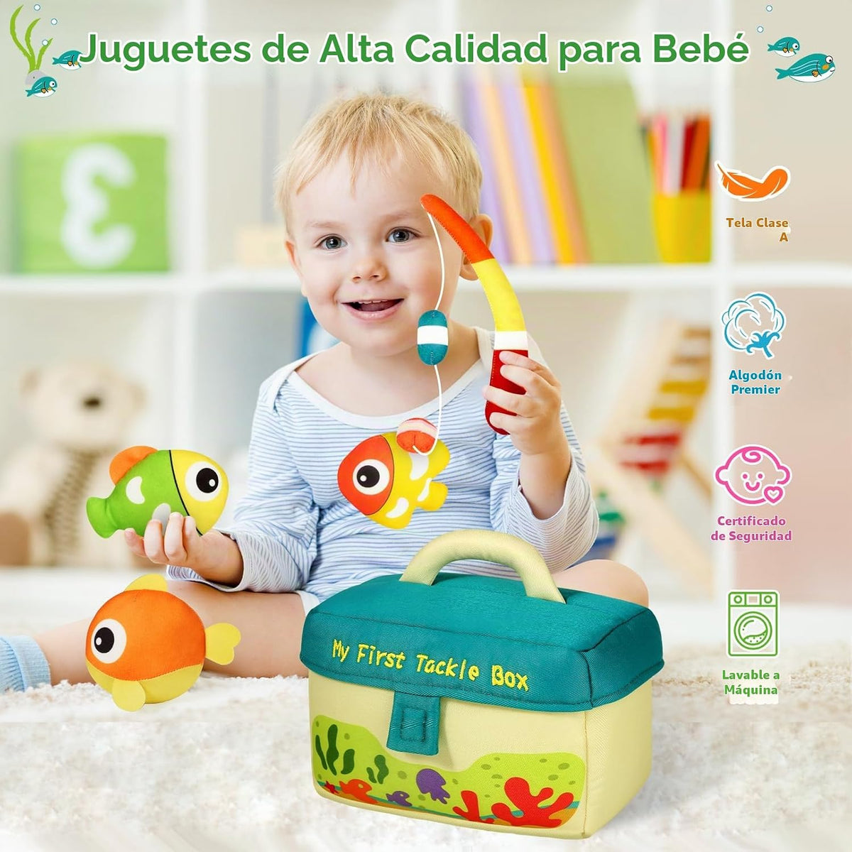 KMUYSL Juguetes para bebés 0-3-6-9-12 meses, mi primer juego de jug...