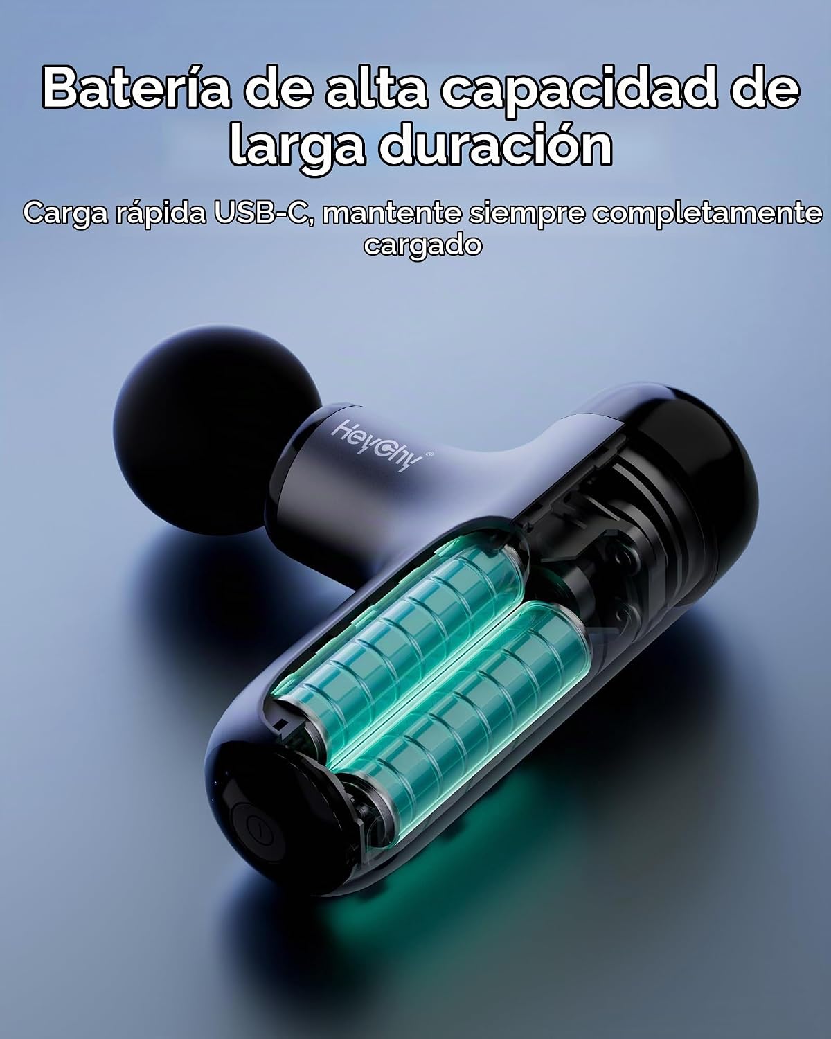 HEYCHY Mini pistola de masaje, masajeador de mano de tejido profund...
