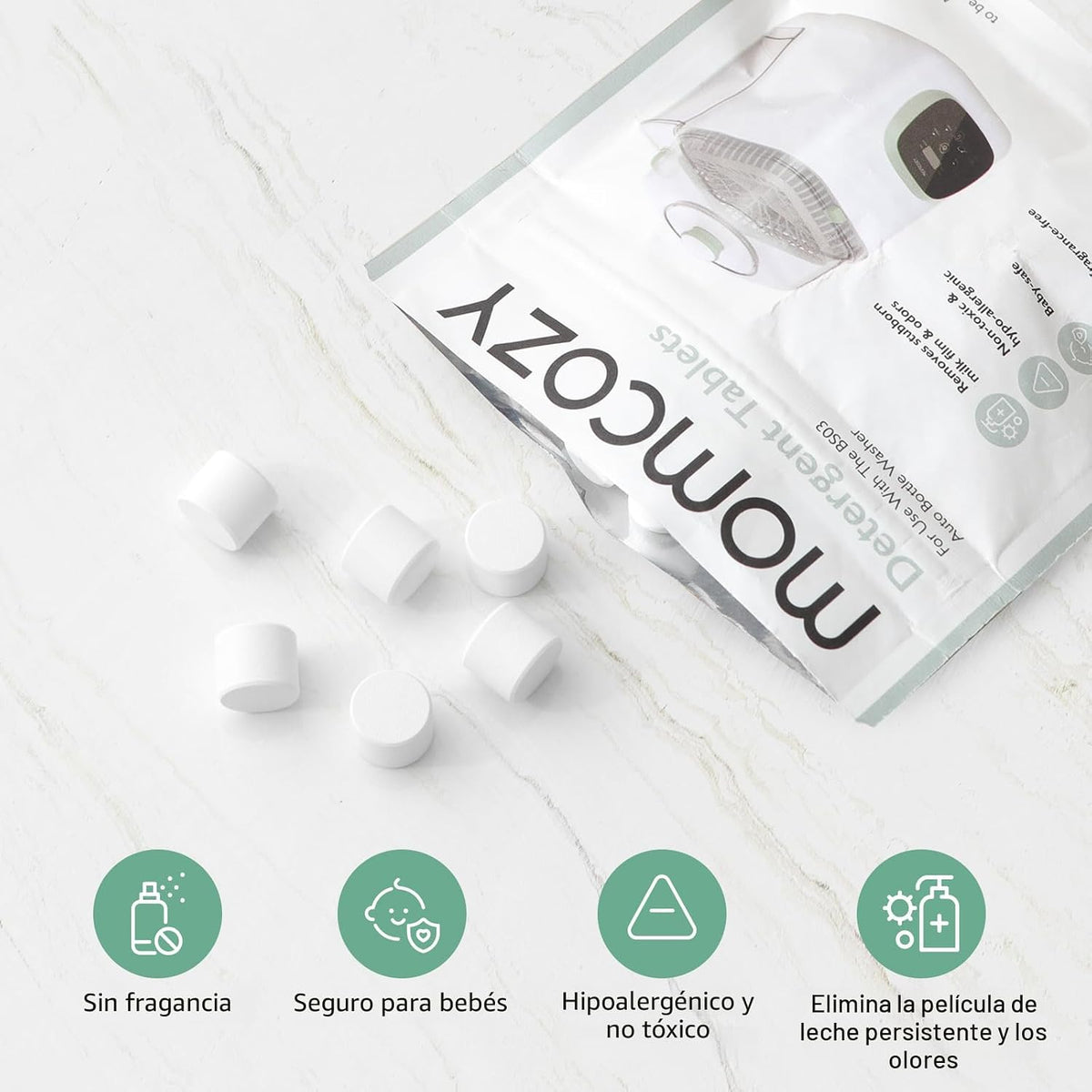 Momcozy KleanPal Pro - Lavadora de biberones y bloque de lavado ofi...