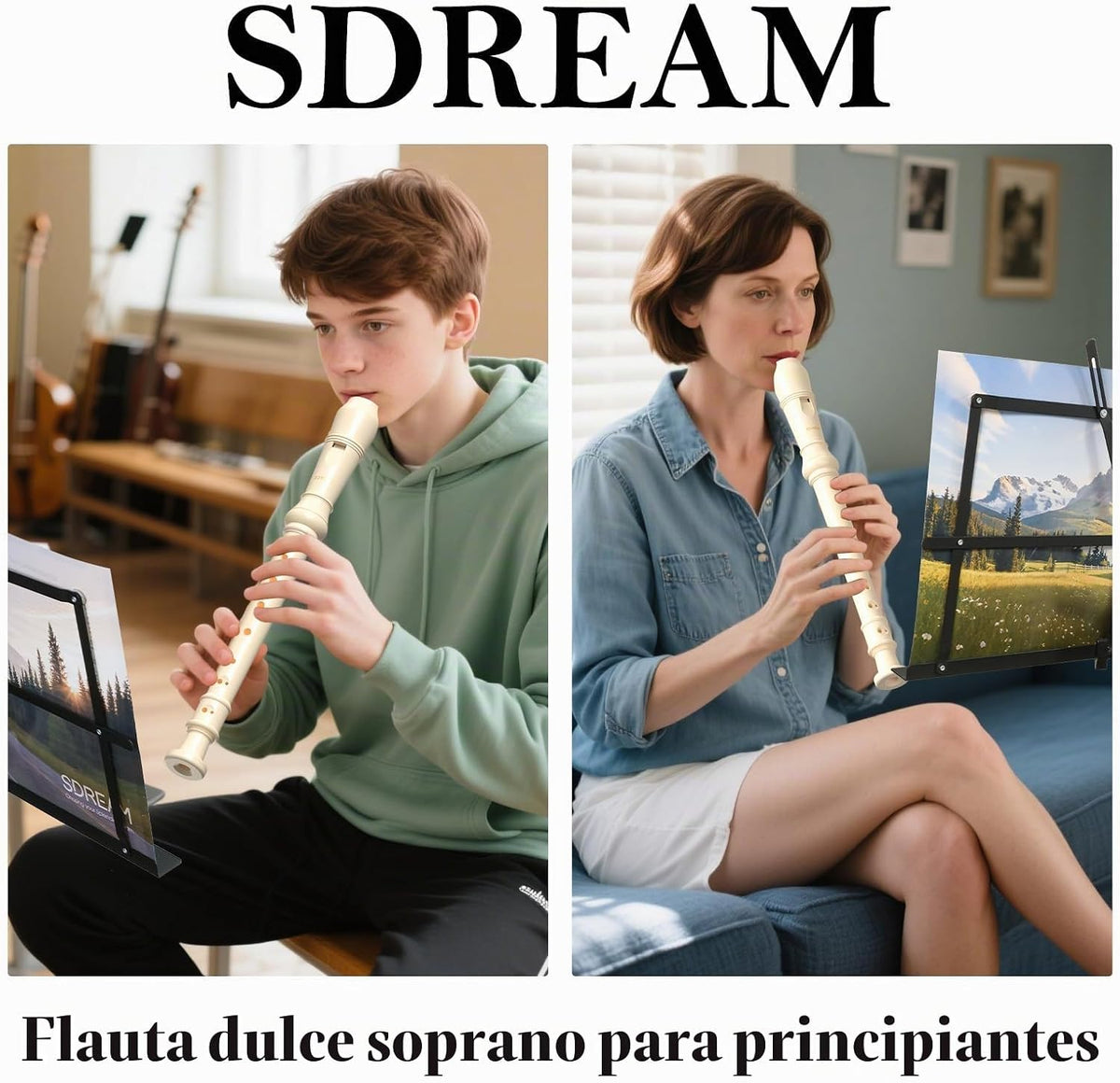 SDREAM Instrumento de grabadora soprano para niños principiantes y...