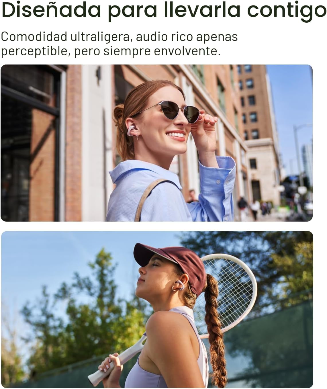 SHOKZ OpenDots ONE - Auriculares de oído abierto, Auriculares de cl...
