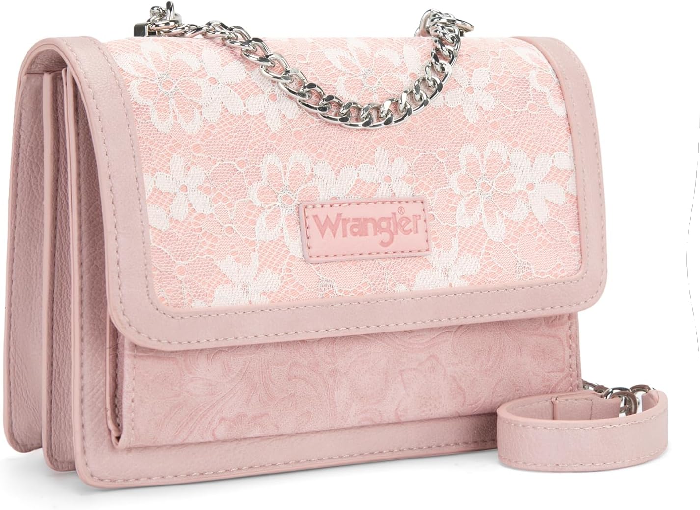 Wrangler - Bolso bandolera con solapa para mujer, estilo vintage, f...