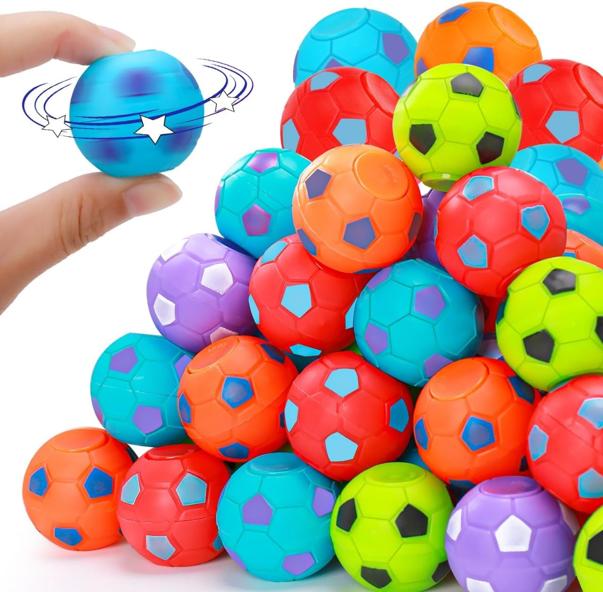 80 unidades Fidget Spinner Balón de fútbol deportes recuerdos de fi...