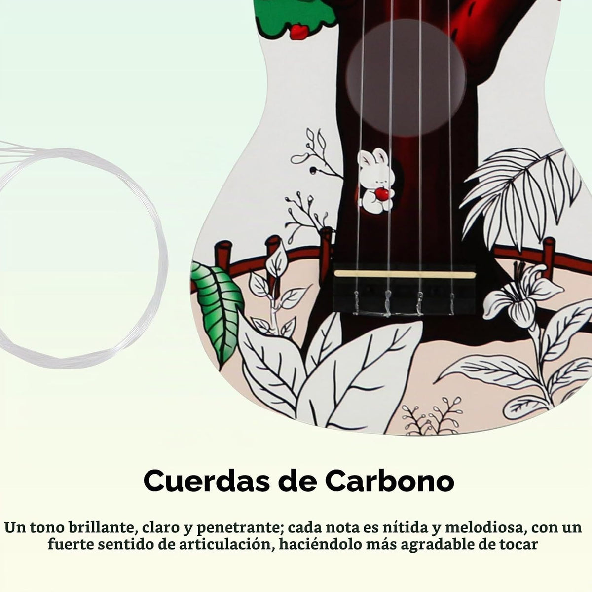 RANMING Ukelele ukelele de 21 pulgadas para niños, kit de iniciació...