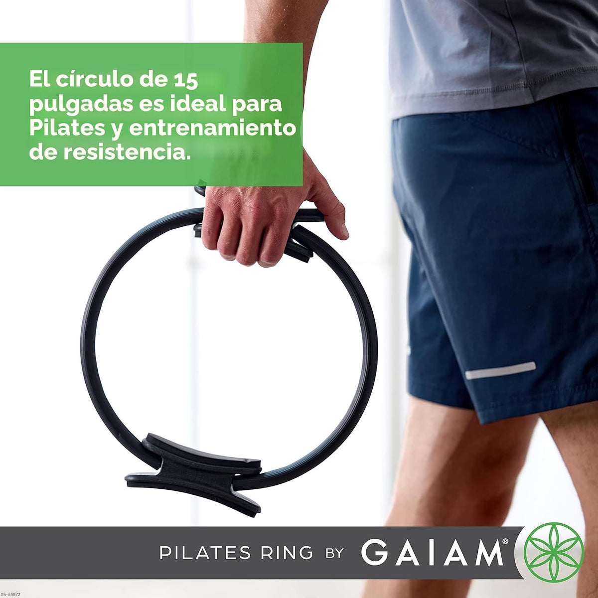 Gaiam Anillo de Pilates Fitness Circle, Tonificación de brazos, pie...