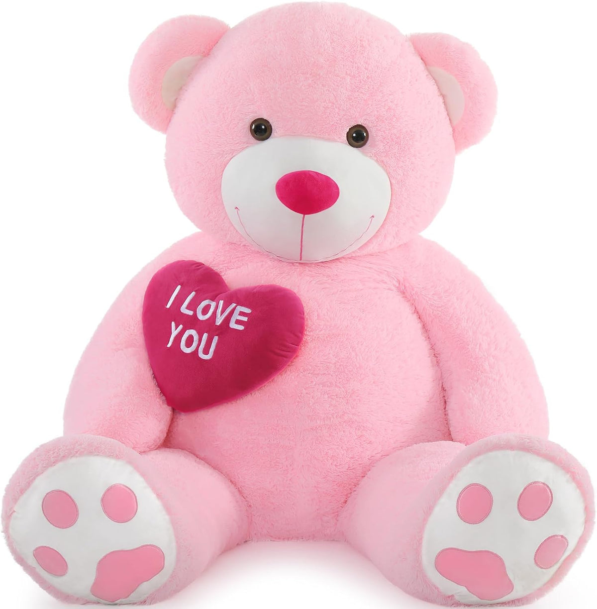MaoGoLan - Oso de peluche gigante de 6 pies - Corazón rojo "Te...