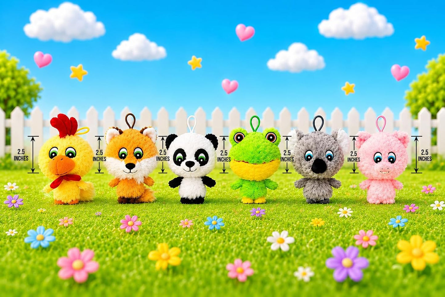Multipet Knobby Noggins - Juguete de peluche para perros de 2.5 pul...
