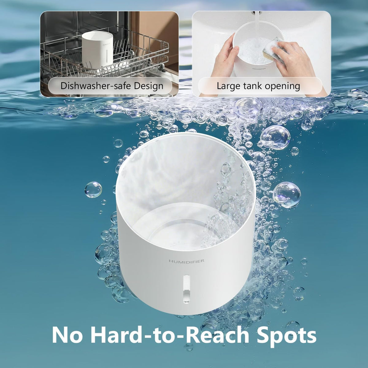 Humidificador evaporativo de 3L para dormitorio, humidificador de l...