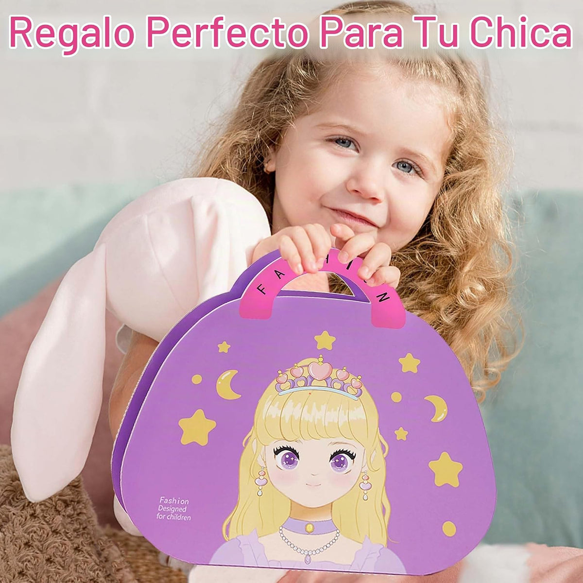 iGetooy Juego de disfraces 4 en 1, maquillaje de princesa fantasía,...
