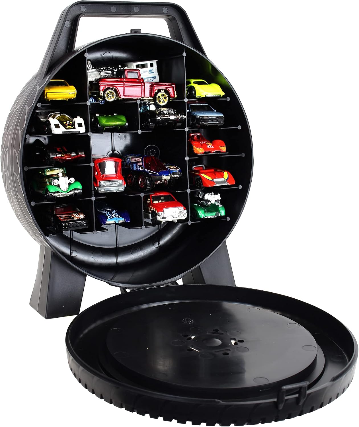 30 caja de automóviles Hot Wheels | Estuche de transporte portátil...