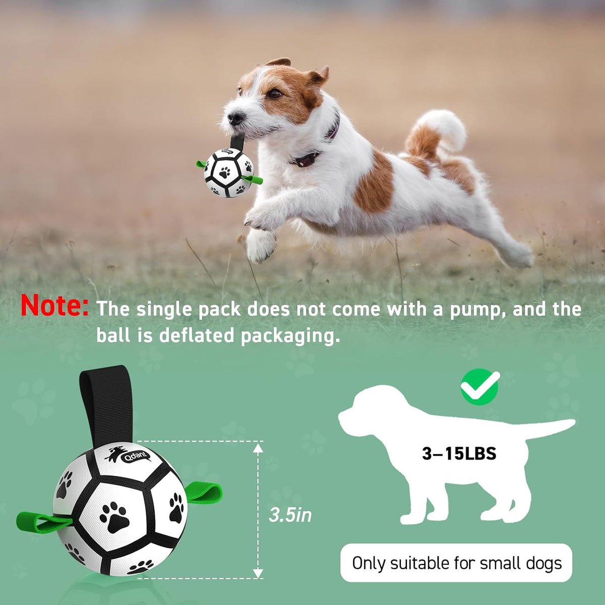 QDAN Juguetes para perros pequeños, pelotas para cachorros, pelotas...