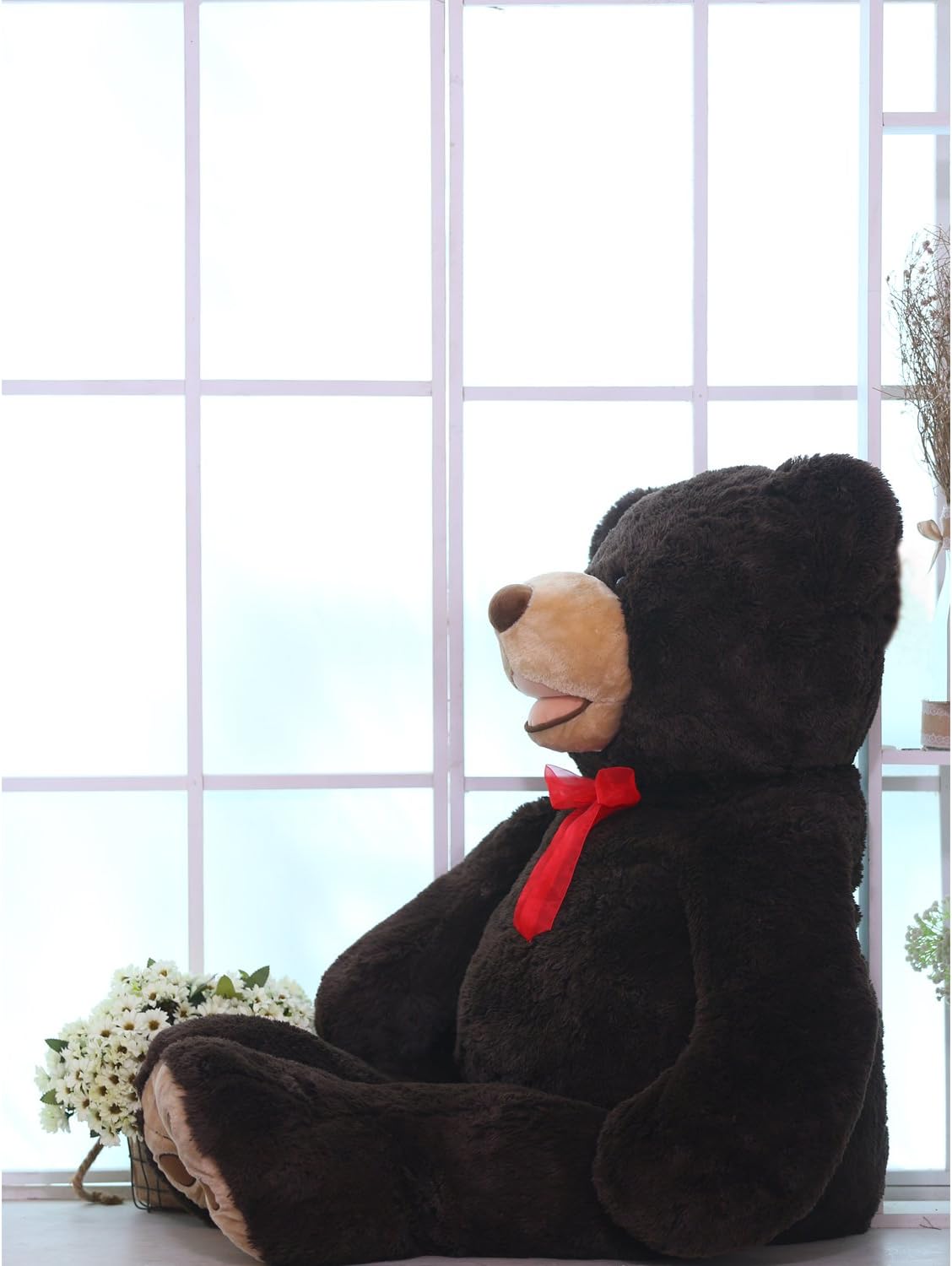 HollyHOME Oso de peluche gigante de 5 pies con pata bordada, regalo...