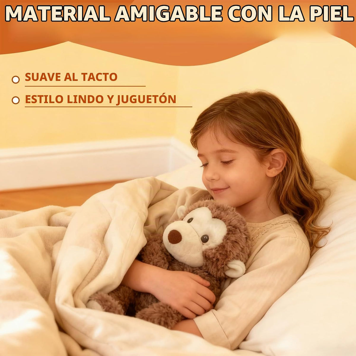 TYOMXA Lindo mono de peluche de 14 pulgadas y 7 onzas, juguete de a...
