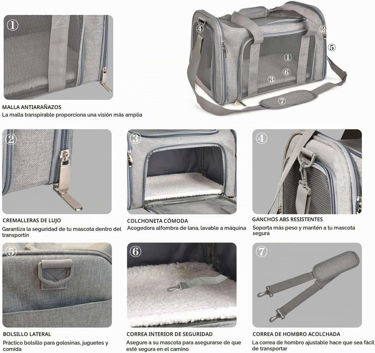 Henkelion - Transportadores para gatos, transportadores para perros...