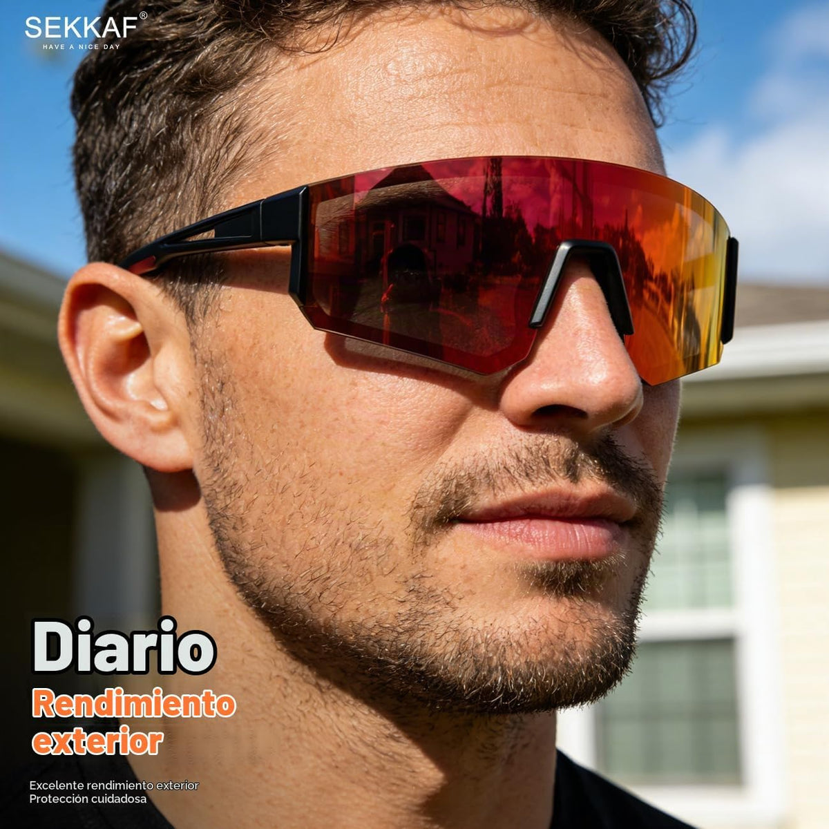 SEKKAF Gafas de sol polarizadas para hombres y mujeres, gafas de so...