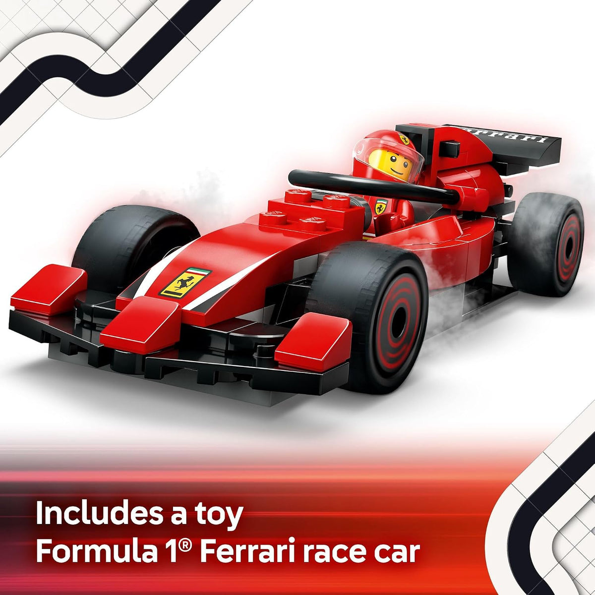 LEGO City F1 Pit Stop &amp; Pit Crew con juguete de coche Ferrari \...