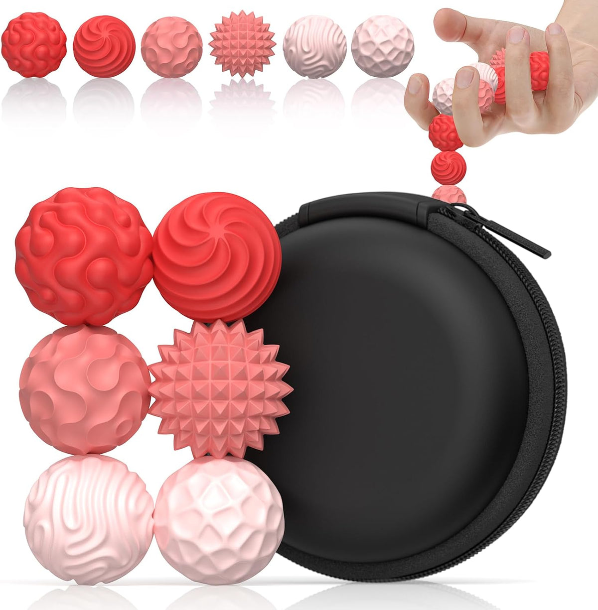 Bolas magnéticas de silicona, juguetes para ansiedad para adultos y...