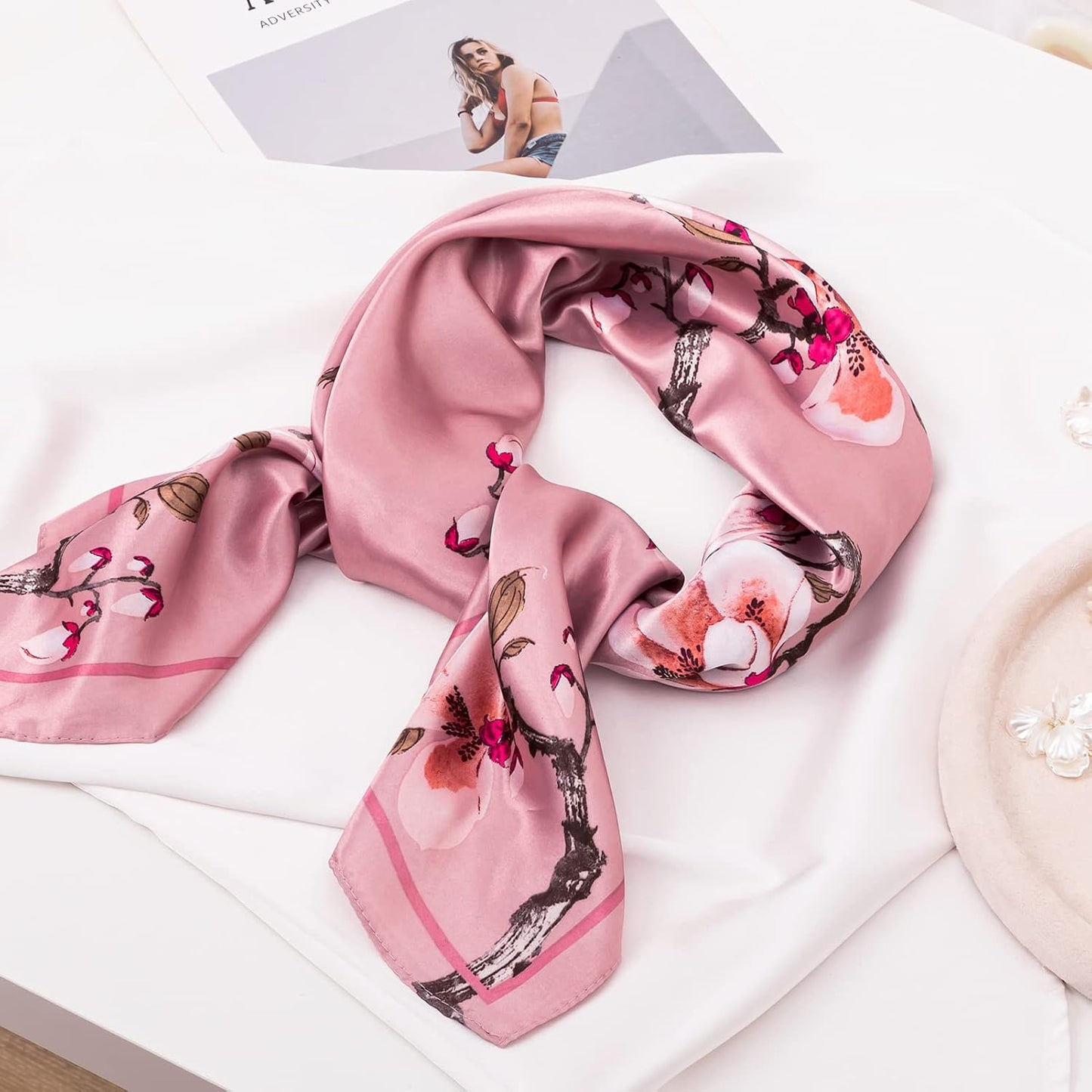 HBselect 4 pañuelos para la cabeza para mujer, de 35 pulgadas, bufa...