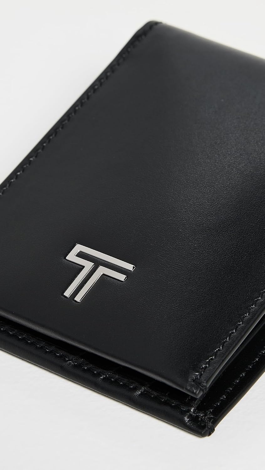 TUMI Billetera doble para hombre, Negro (Black Noir), Talla única