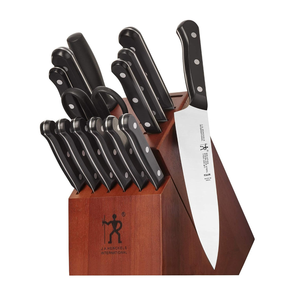 Henckels Solution - Juego de cuchillos de 15 piezas, afilado para |...