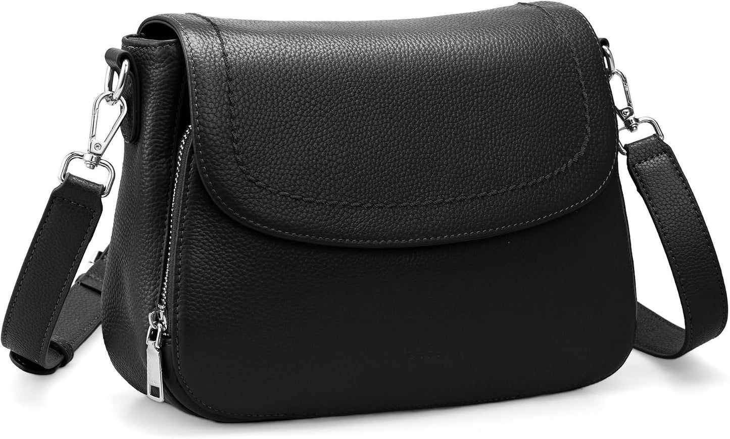 befen Bolsos cruzados de cuero genuino para mujer con cartera RFID...