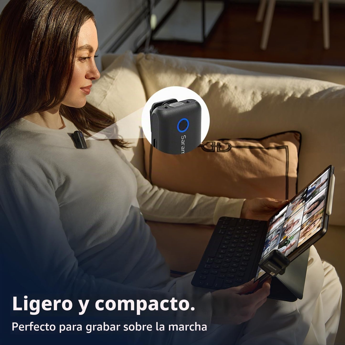 Saramonic BLINK500B2+ Micrófono inalámbrico Lavalier para iPhone An...