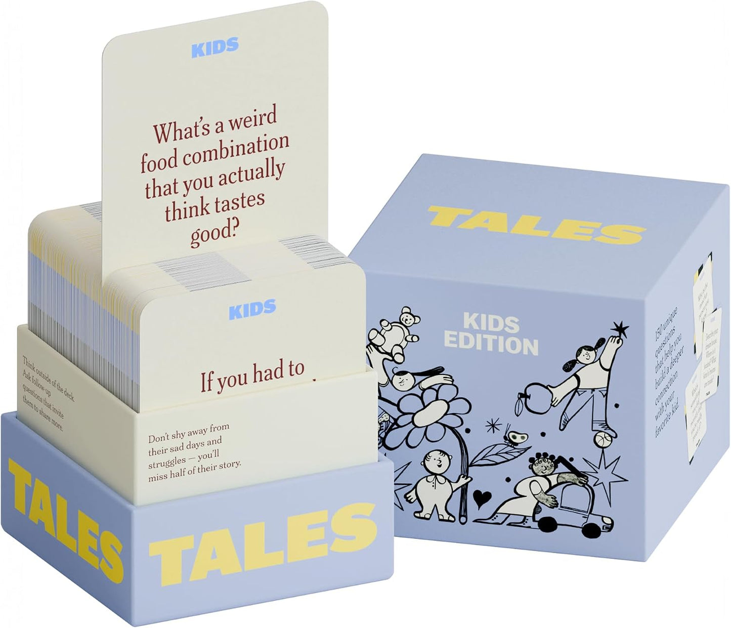 TALES Tarjetas de conversación, edición para niños, 150 unidades, d...