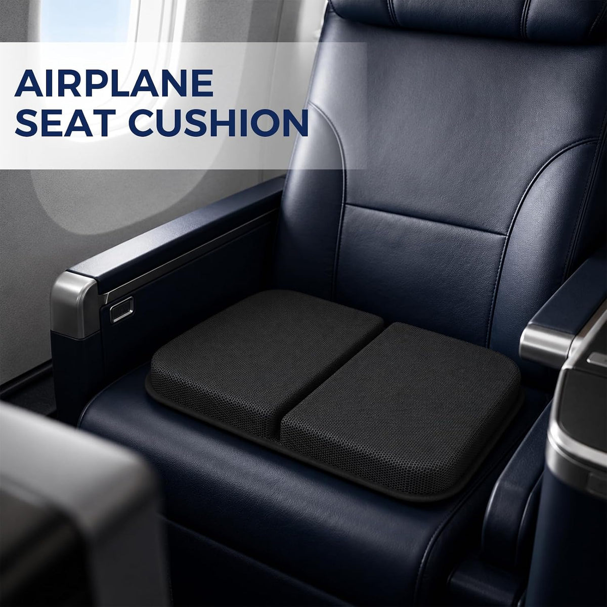 WISIMMALL Cojín plegable para asiento de viaje, espuma y gel cómodo...