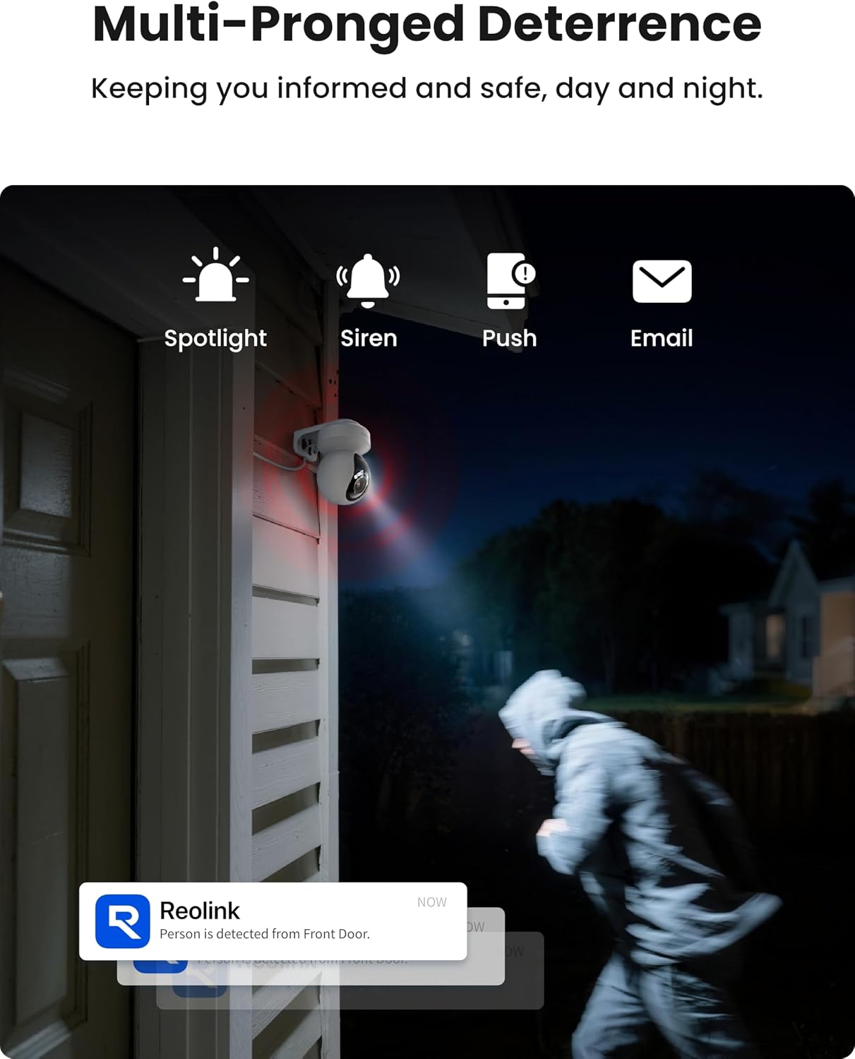 REOLINK E1 Outdoor Pro 4K PTZ Cámara de seguridad para exteriores W...