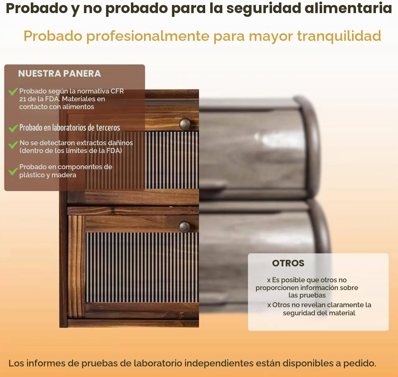 Homcookit Panera para encimera de cocina, contenedor de almacenamie...