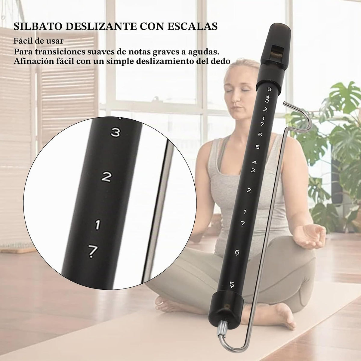 Silbato Deslizante, Dioche Instrumento Musical de Tono Ajustable, p...
